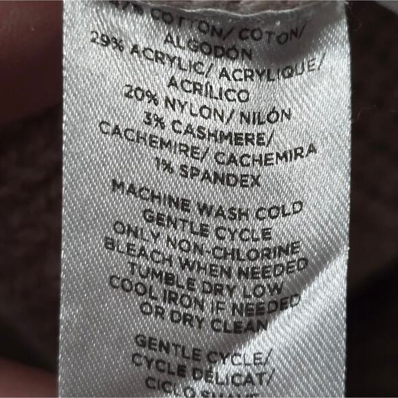 Ann Taylor Rose Pink Women's Ribbed Knit Cozy Sweater Cashmere Blend Size Large - Picture 5 of 6